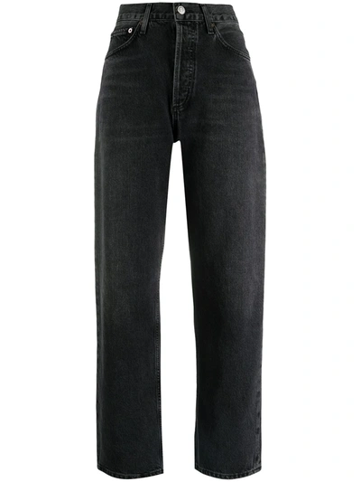 Shop Agolde 90's Loose-cut Jeans In Black