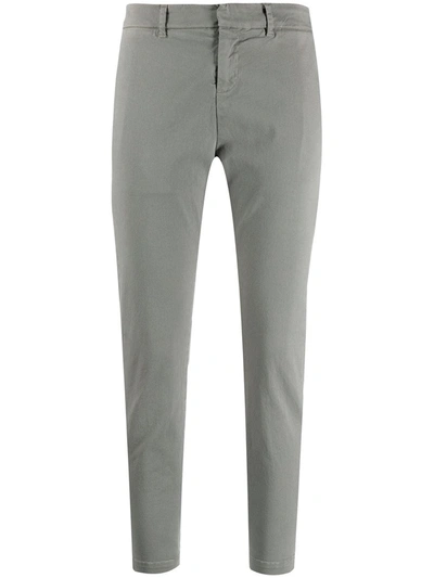 Shop Nili Lotan Slim-cut Trousers In Grey