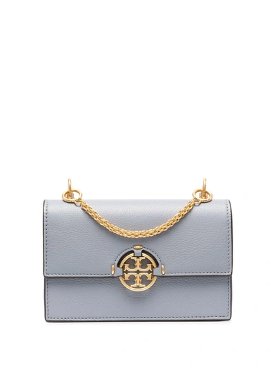 Shop Tory Burch Leather Twisted-strap Crossbody In Blue