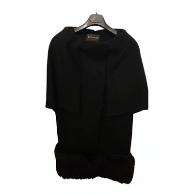 Pre-owned Vionnet Black Wool Coat