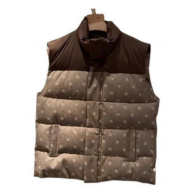 Pre-owned Fendi Puffer In Brown