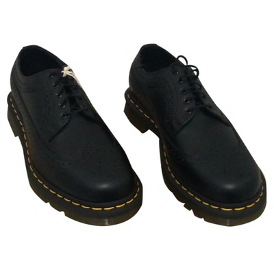 Pre-owned Dr. Martens' 3989 (brogue) Black Vegan Leather Lace Ups