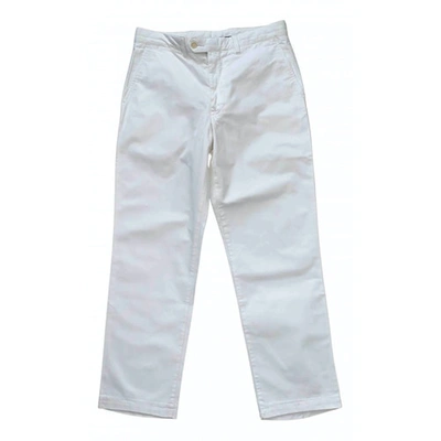 Pre-owned Brooksfield Trousers In White