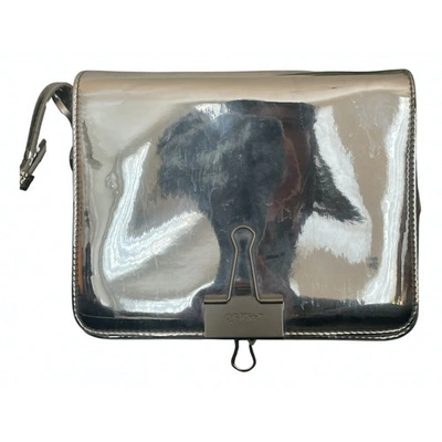 Pre-owned Off-white Binder Silver Handbag