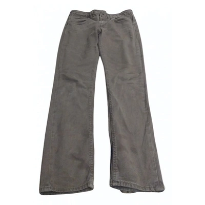 Pre-owned Dondup Straight Jeans In Brown