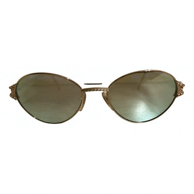 Pre-owned Fendi Gold Metal Sunglasses