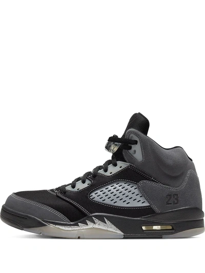 Shop Jordan Air  5 Retro "anthracite" Sneakers In Black