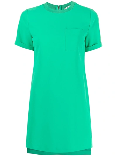 Shop Alice And Olivia Catalina T-shirt Mini Dress In Green