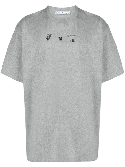 Shop Off-white Arrows Print Short-sleeve T-shirt In Grey
