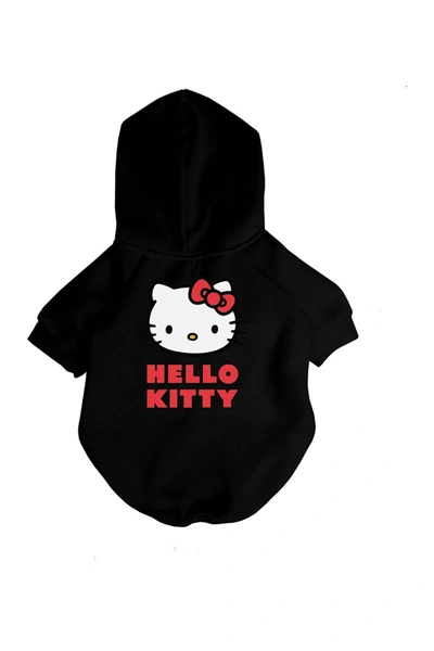Shop Fresh Pawz Hello Kitty Logo Hoodie In Blk