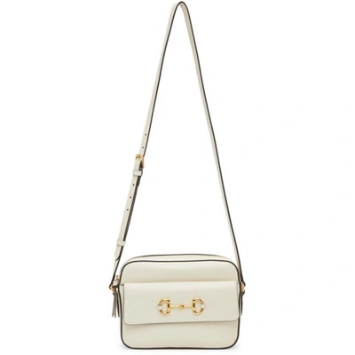 Shop Gucci Beige Small ' 1955' Horsebit Bag In 9022 Mystic White