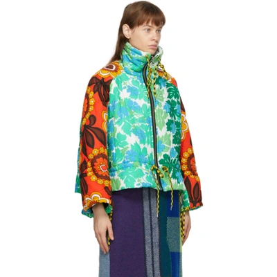 Shop Rave Review Multicolor Liz Duvet Jacket In Vintage Duv