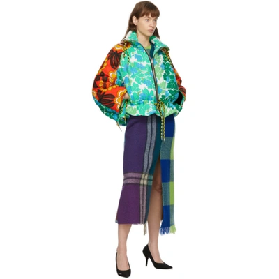 Shop Rave Review Multicolor Liz Duvet Jacket In Vintage Duv