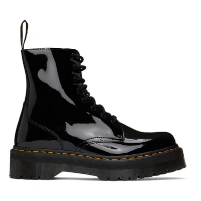 Shop Dr. Martens' Black Patent Jadon Platform Boots