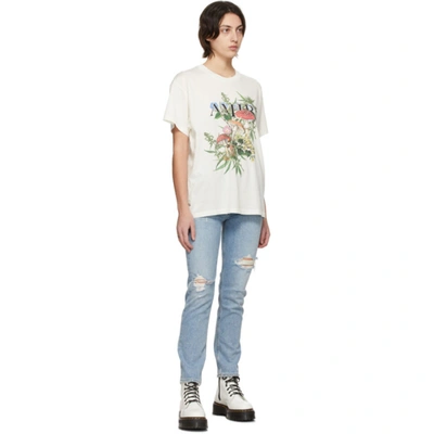 Shop Amiri White Psychedelic T-shirt In Snow