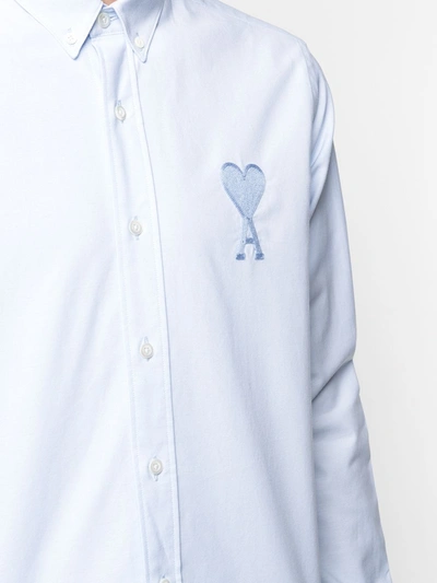 Shop Ami Alexandre Mattiussi Ami Paris Shirts In Blu