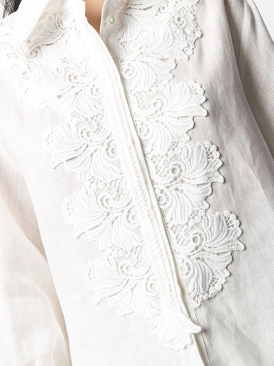 Shop Ermanno Scervino Shirts In Bianco