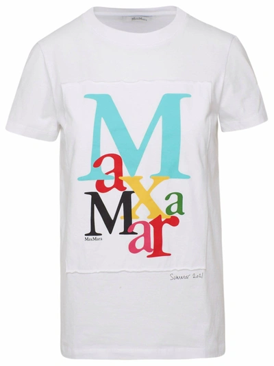 Shop Max Mara White Humour T-shirt In Pink