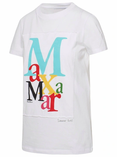 Shop Max Mara White Humour T-shirt In Pink