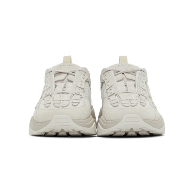 Shop Amiri Grey Bone Runner Sneakers In Warm Grey