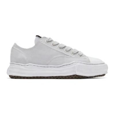 Shop Miharayasuhiro Grey Over-dyed Og Sole Peterson Sneakers