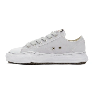 Shop Miharayasuhiro Grey Over-dyed Og Sole Peterson Sneakers