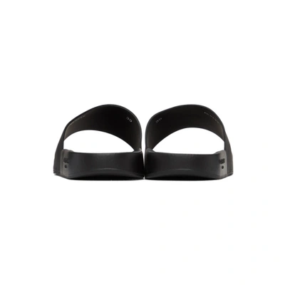 Shop Givenchy Black & Silver Latex Band Sandals In 008 Black/s