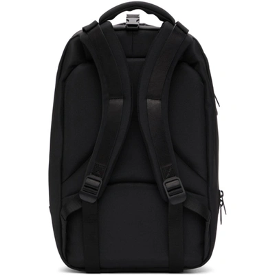 Shop Côte And Ciel Black Coated Canvas Small Oril Backpack In 1 Black