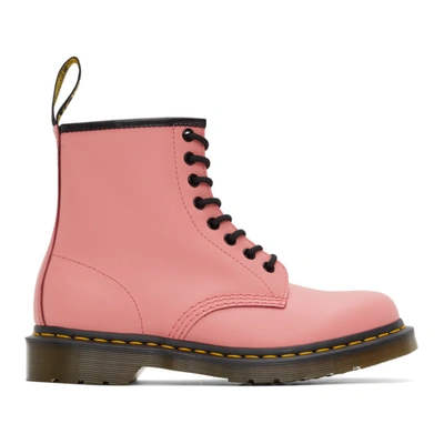 DR. MARTENS 粉色 SMOOTH 1460 踝靴