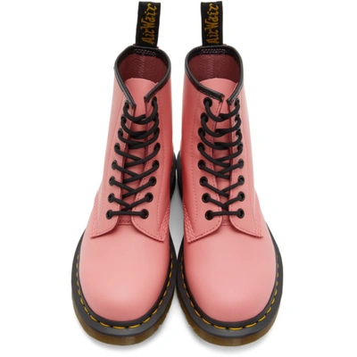 Shop Dr. Martens' Pink Smooth 1460 Boots In Acid Pink