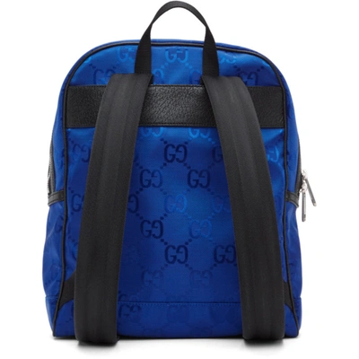Shop Gucci Blue Off The Grid Backpack In 4267 Ori.bl