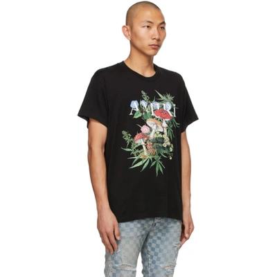 Shop Amiri Black Psychedelic T-shirt