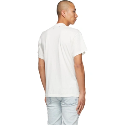 Shop Amiri White Psychedelic T-shirt In Snow