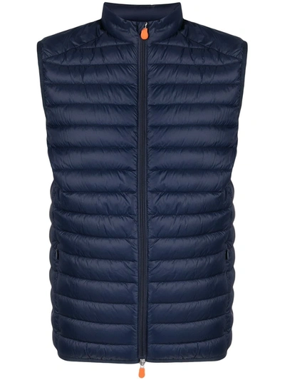 Shop Save The Duck Gilet Adam In Blue
