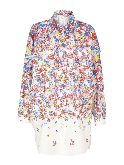 Shop Philosophy Di Lorenzo Serafini Floral Printed Multicolor Shirt