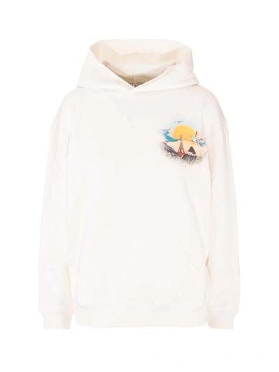 Shop Givenchy Island Hoodie In Ivory White