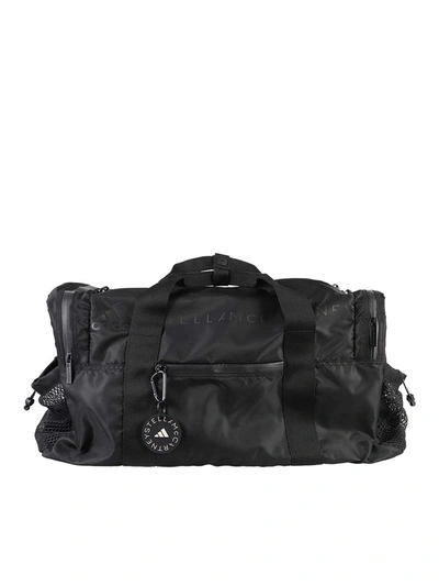 Shop Adidas By Stella Mccartney Recycled Nylon Sport Bag In Black