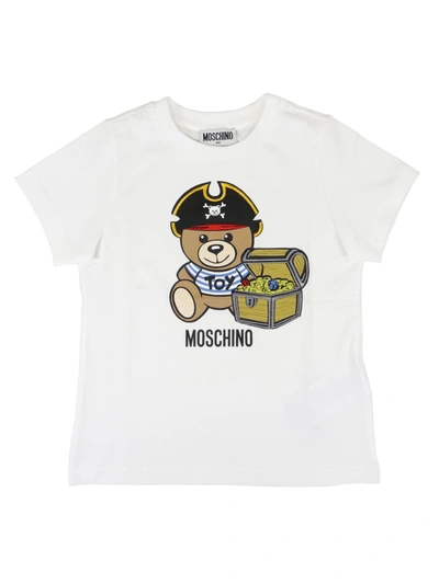 Shop Moschino Pirate Teddy Bear T-shirt In White