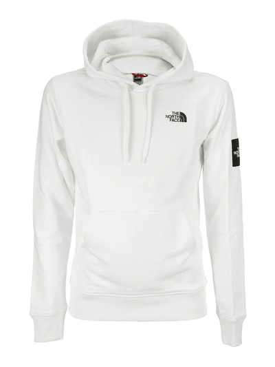 Shop The North Face Logo Hoodie In White