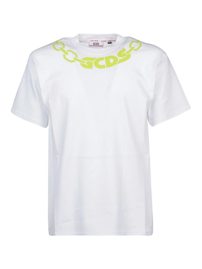 Shop Gcds Chain Printed T-shirt In White