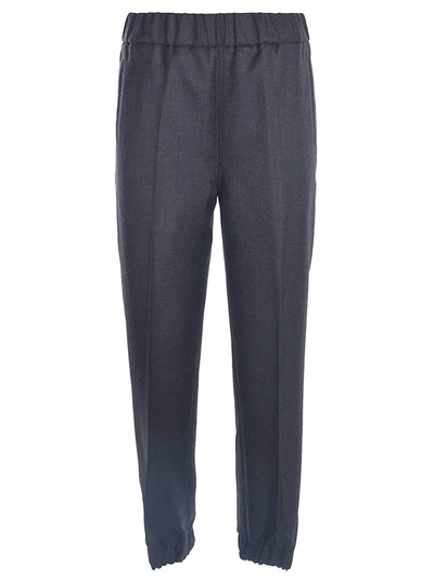 Shop Ganni Wool Suiting Pants In 252
