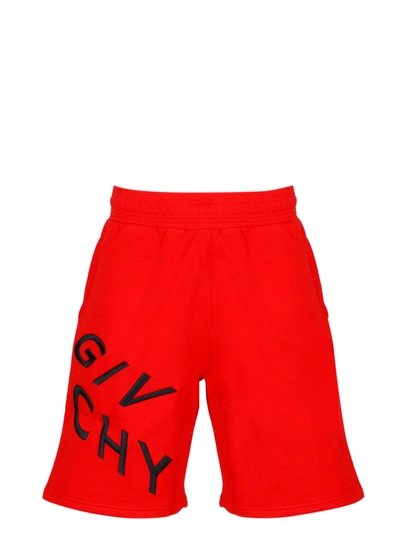 Shop Givenchy Refracted Shorts In Red