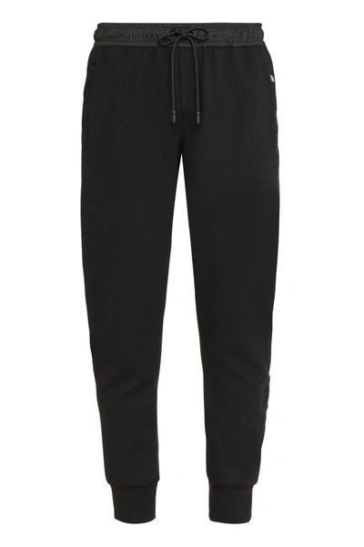 Shop Dolce & Gabbana Logo Detail Cotton Track-pants In Black
