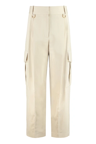 Shop Givenchy Cotton Cargo-trousers In Beige