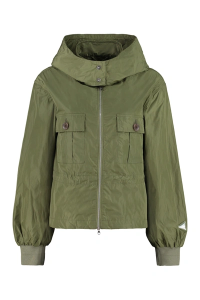 Shop Add Technical Fabric Hooded Jacket In Green