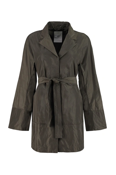 Shop Add Nylon Trench Coat In Brown