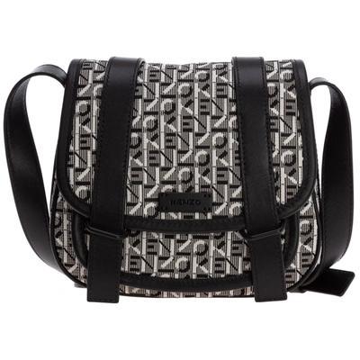 Shop Kenzo Tiger Shoulder Bag In Nero
