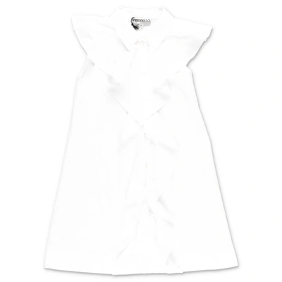 Shop Simonetta Dress In Bianco