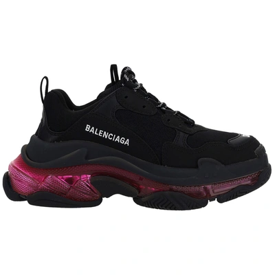 Shop Balenciaga Women's Shoes Trainers Sneakers  Triple S In Black