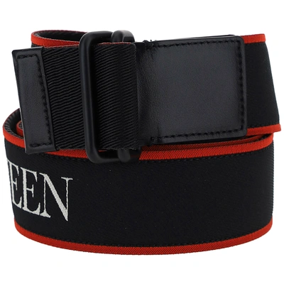 Shop Alexander Mcqueen Men's Belt In Black